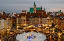 Warsaw Old Town, where Safestay has hostels